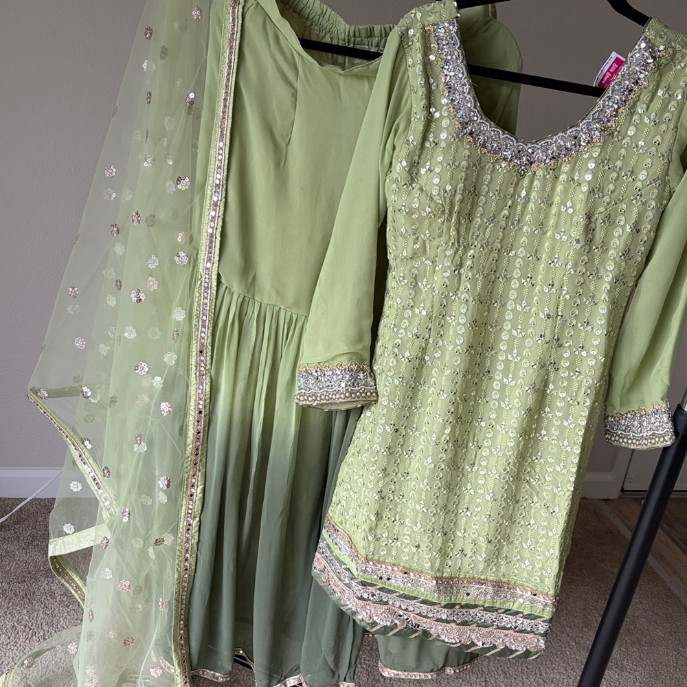 Brand new Indian party outfit Embellished Details indian sharara suit